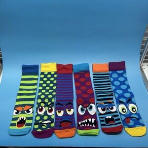 Grumpy Heads Socks Boxed Gift Set 3 Pair Novelty Funny Women's Crew 7-12